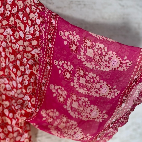 Elegant Pink Floral Kimono - Picture 8 of 12